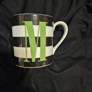 Kate Spade Lenox "M" Striped Mug
